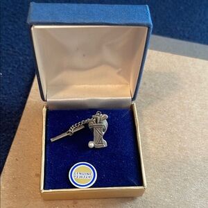 Pewter Golf Bag Tie Tack